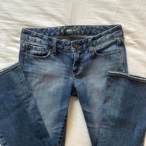 Express Women's Blue and Navy Jeans